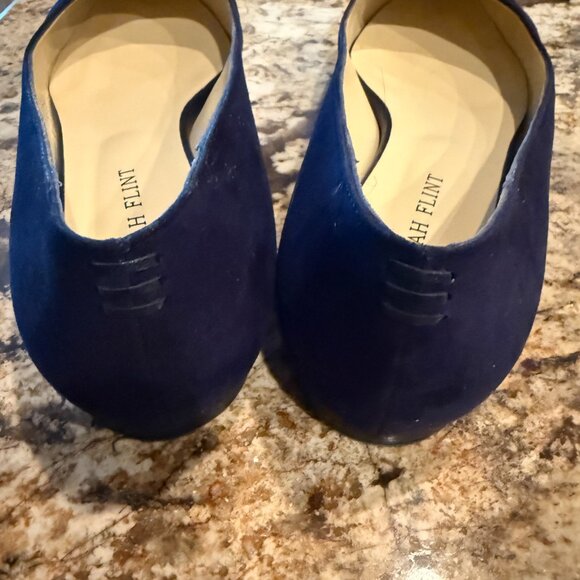 Sarah Flint Navy Suede Natalie Flat, size 38 - Picture 3 of 3